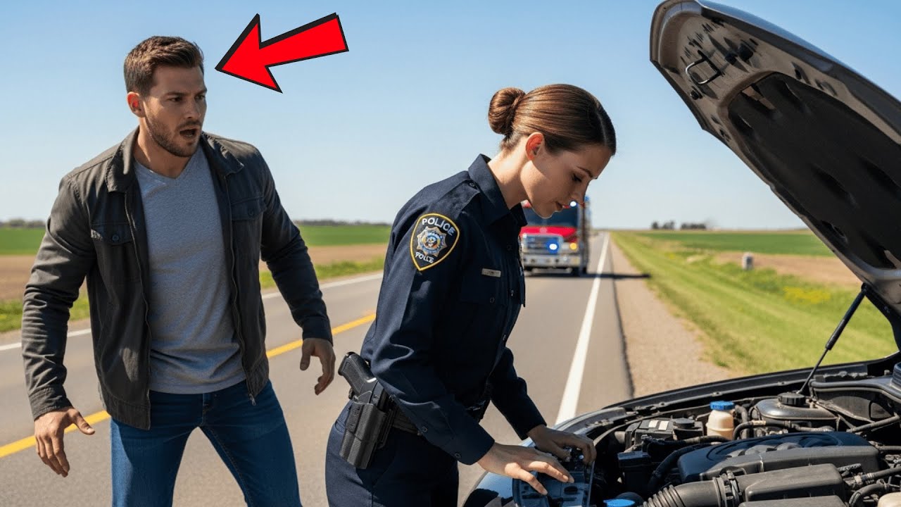 Un Padre Soltero Paró Para Ayudar A Una Policía — Se Paralizó Cuando Vio Su Rostro…