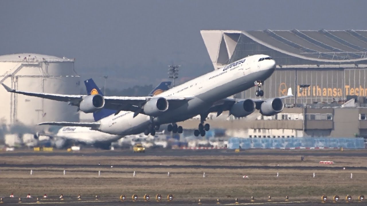 Pure HEAVY Take Offs Frankfurt Airport A350, B787, B747, A340