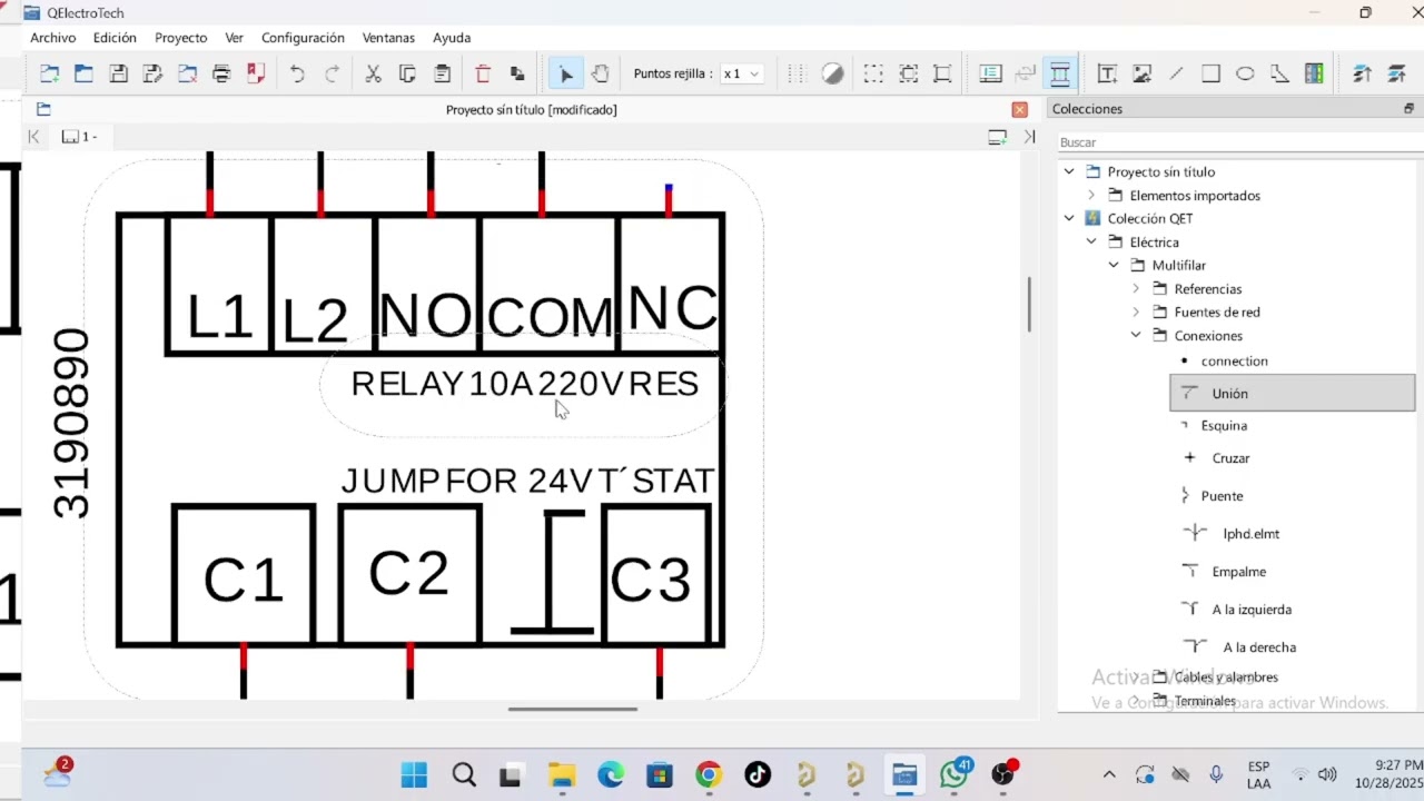 DIAGRAMA ELECTRICO -Wagner DSP-1 Monitor de Fase Monofasico digital 90 to 300