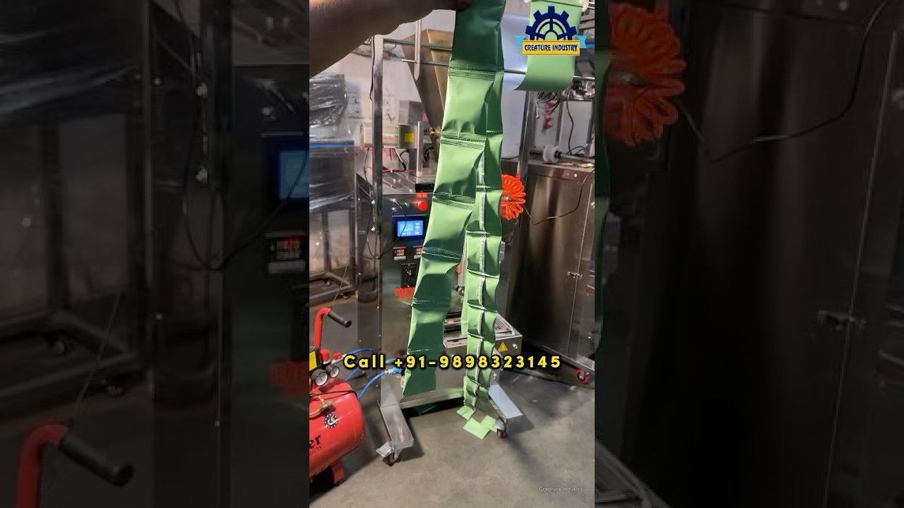 Small Size Packing With Nitrogen Air Filling | Most selling Packaging Machine #creatureindustry
