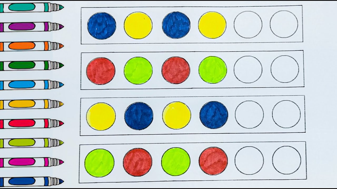 Easy Color Pattern Matching Game for Kids | Fun Educational Coloring Activity for Toddlers