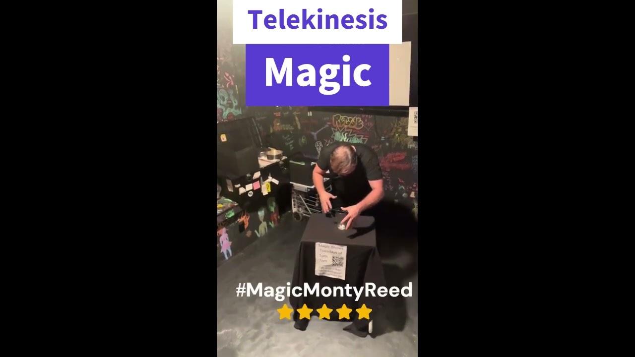 Telekinesis Moving a Metal Fork at a VIP Magic Monty Reed Experience #magicmontyreed  #shorts
