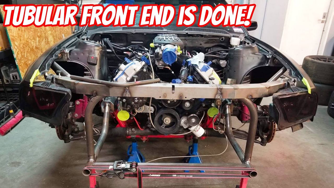 Tubular Front End is Done! Big Single Turbo GT500 Build Almost Ready