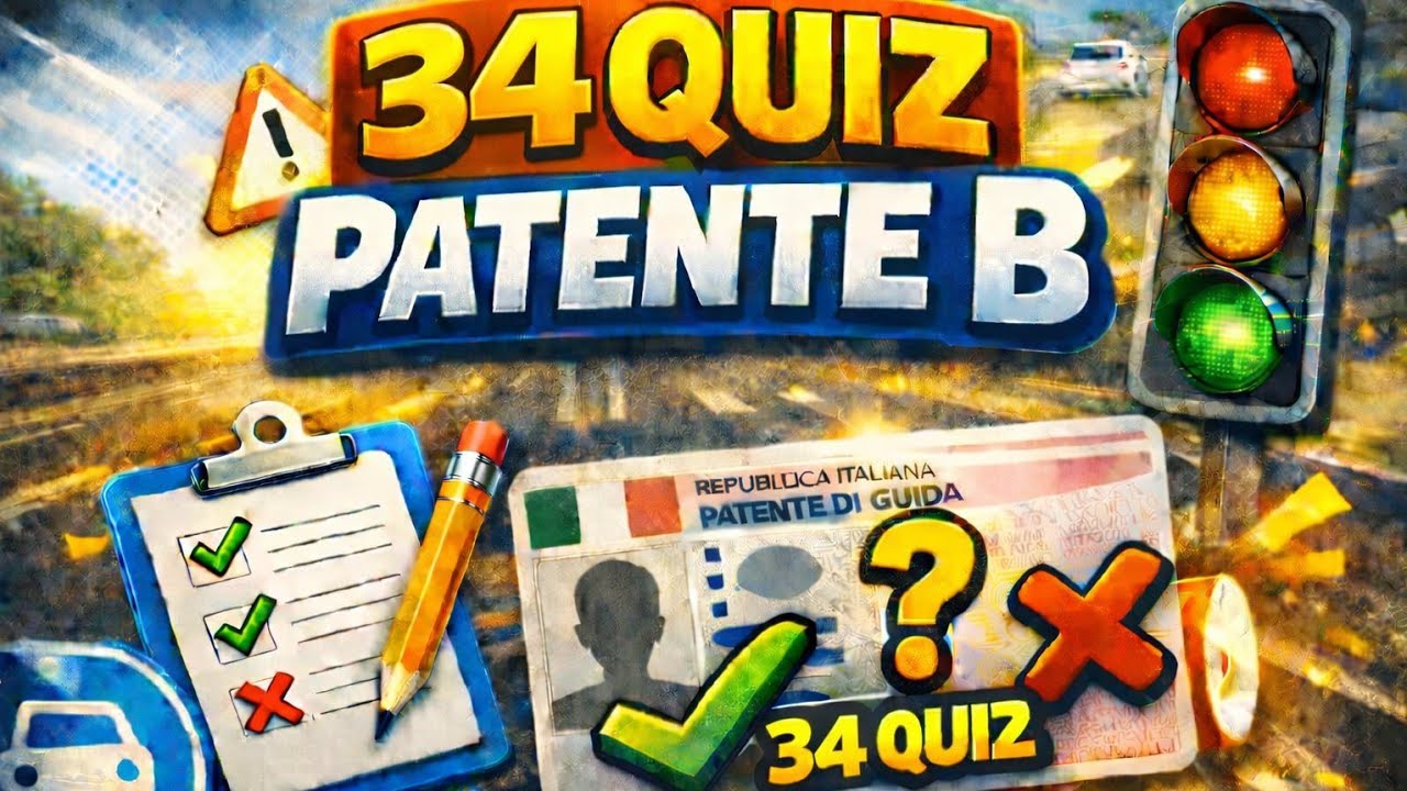 Quiz della Patente B: Con 34 quiz #7