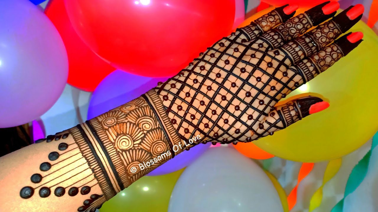 CLASSY ELEGANT WEDDING MEHNDI DESIGN/EASY DULHAN MEHANDI KA DESIGN/BLOSSOMS OF LOVE MEHNDI