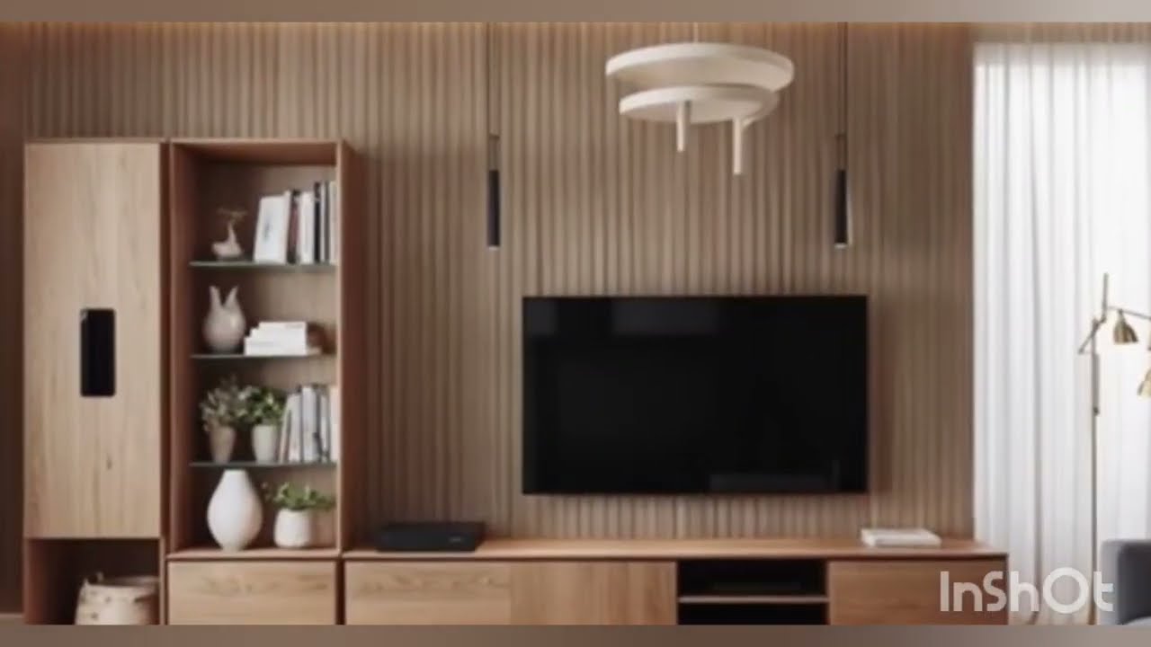 Дизайн настенной тумбы под Smart TV | Идеи для современной гостиной