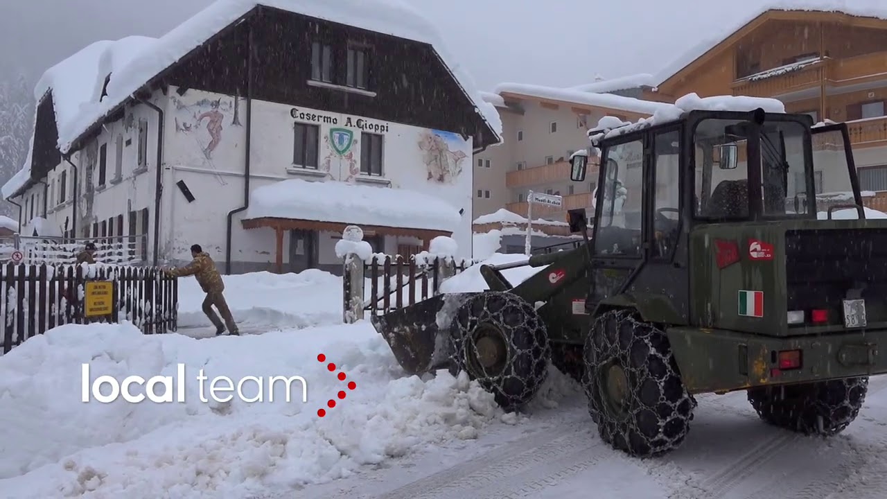 Arabba, grande nevicata: situazione mattina 6 dicembre
