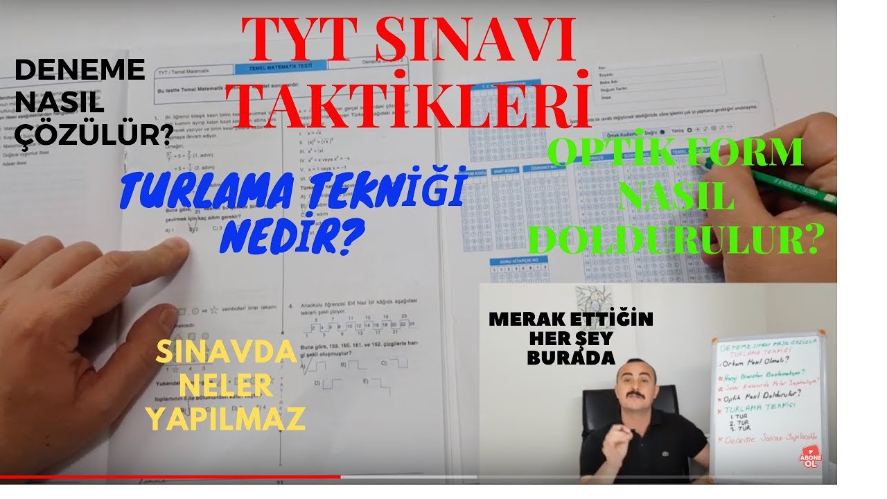 TYT Sınavında Vakit mi Yetmiyor ? TYT Sınav Taktikleri- Turlama Yöntemi