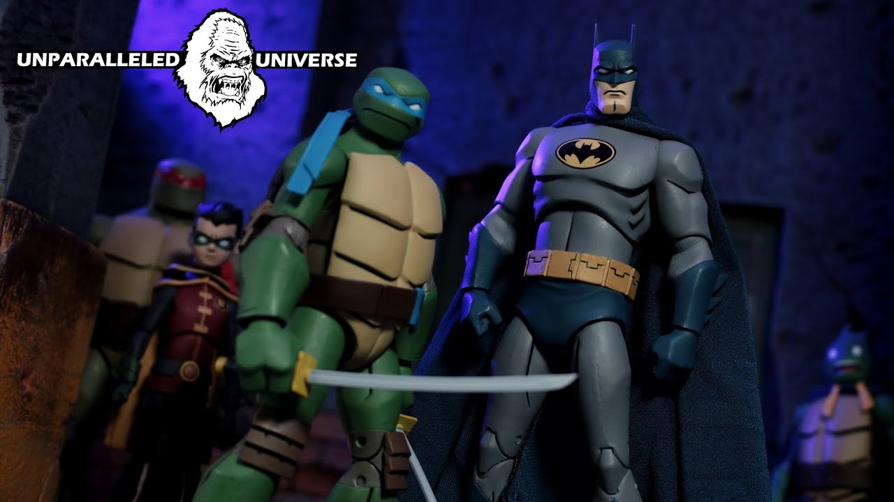 DC Collectibles Batman Vs Teenage Mutant Ninja Turtles Leonardo & Batman 2-Pack