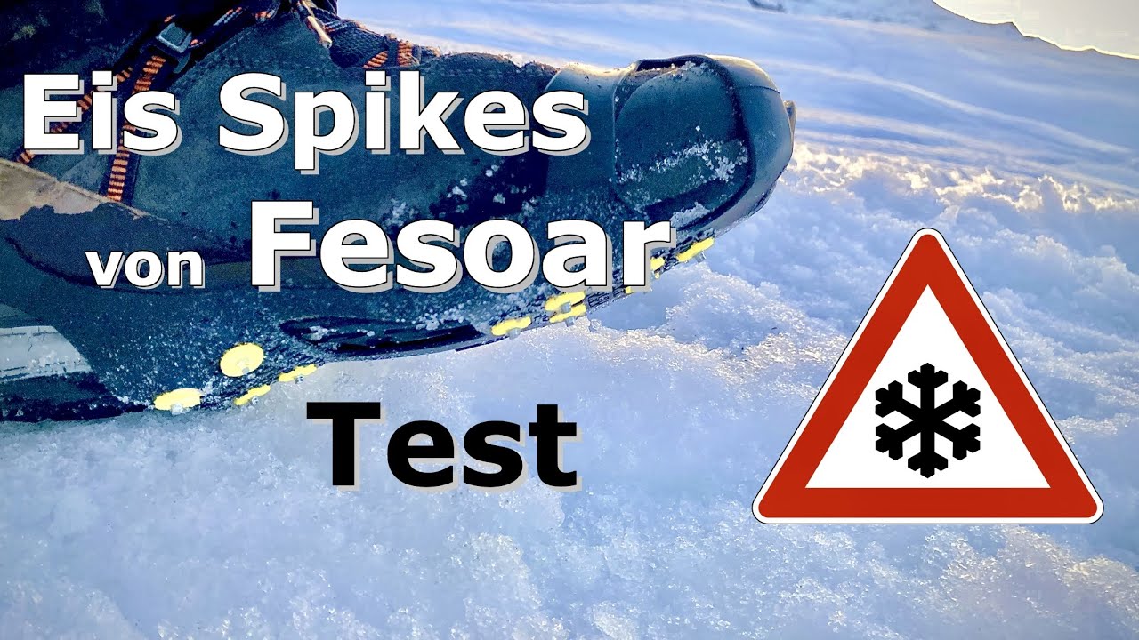 Spike Test  - Schuhspikes, Eisspikes, Schneespikes der Firma Fesoar - Wie gut sind die ?!