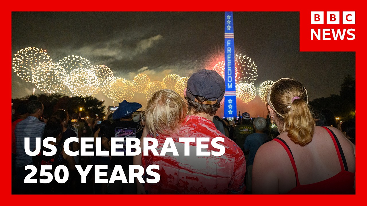 US celebrates 250 years of independence | BBC News