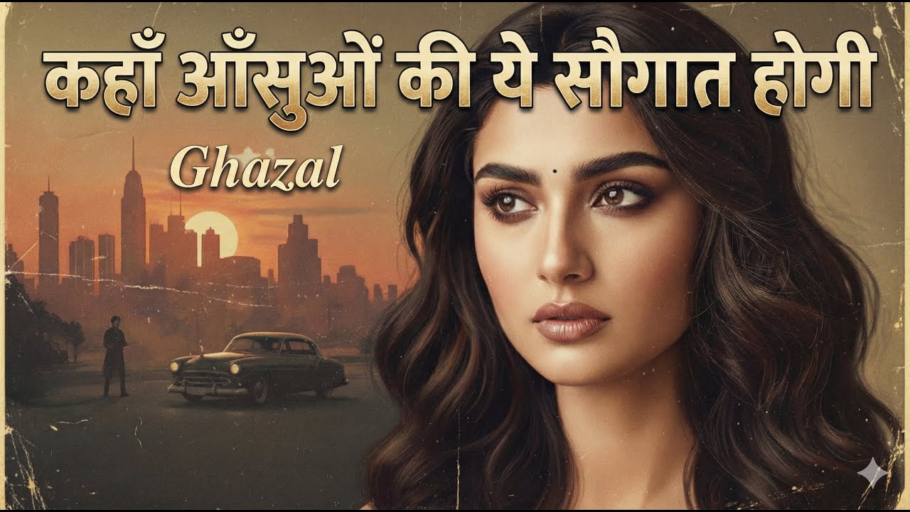 कहाँ आँसुओं की ये सौग़ात होगी नए लोग होंगे नई बात होगी Bezubaan Ishq Shayar #ghazal #sadghazal #sad