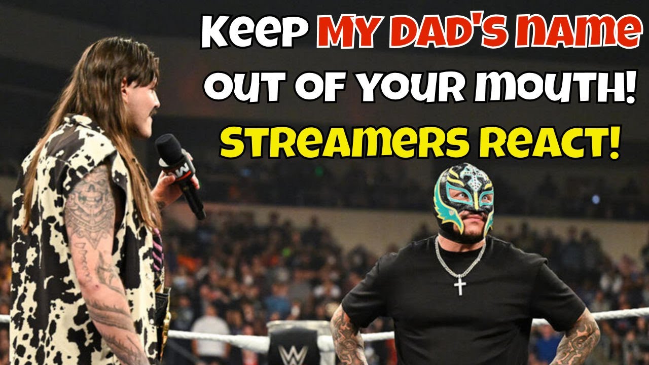 Реакция стримеров! Доминик Мистерио — Не произносите имя моего отца вслух!! #wwe #рестлинг #wweraw