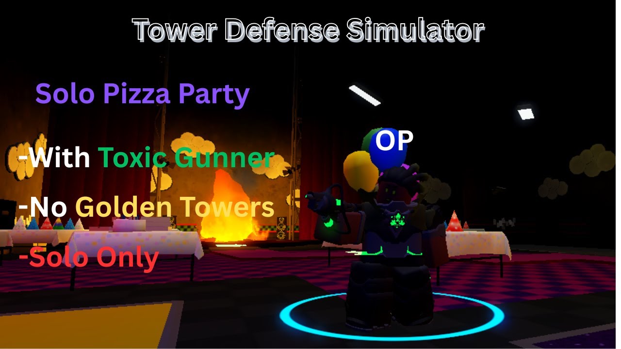 Solo Pizza party TDS with Toxic Gunner
