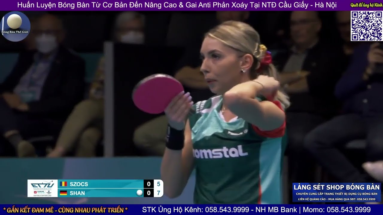 Bernadette Szocs vs Xiaona Shan | Women's Single Quarterfinals - Top 16 Table Tennis Europe Cup 2025
