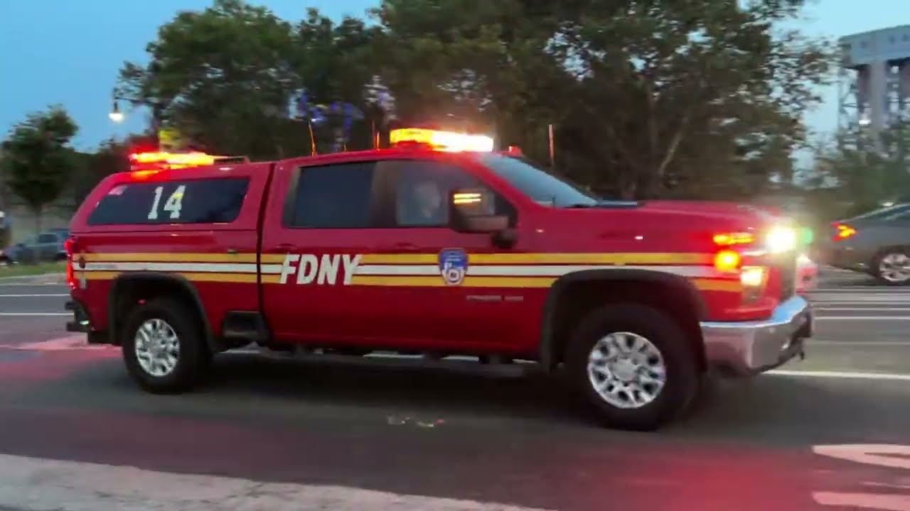 FDNY ENGINE 60, FDNY TOWER LADDER 17 & FDNY BATTALION 14 CHIEF RESPONDING ON 138TH STREET, THE BRONX
