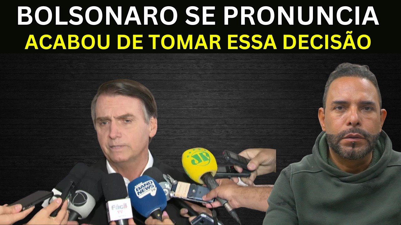 URGENTE - BOLSONARO acaba de se PRONUNCIAR - A decisão está tomada a partir de agora