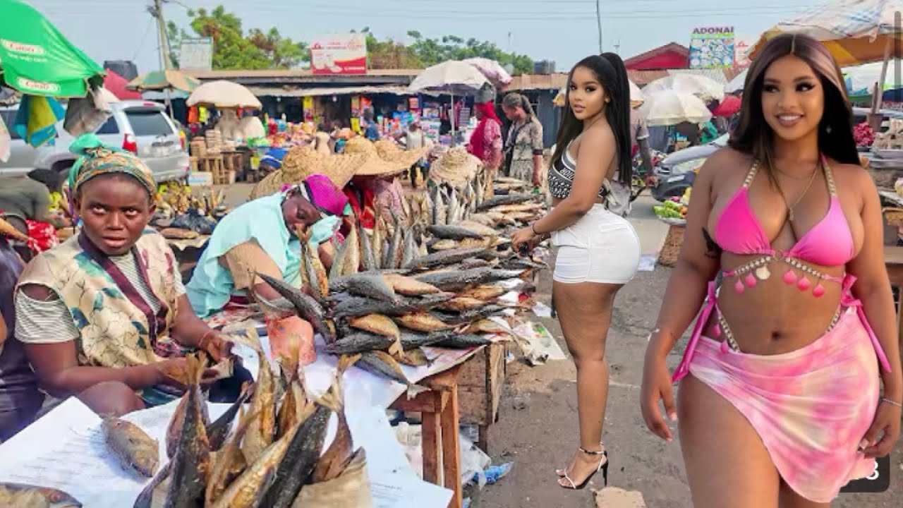 LOCAL AFRICAN MARKET! WHAT’S INSIDE? ||GHANA 🇬🇭 ||
