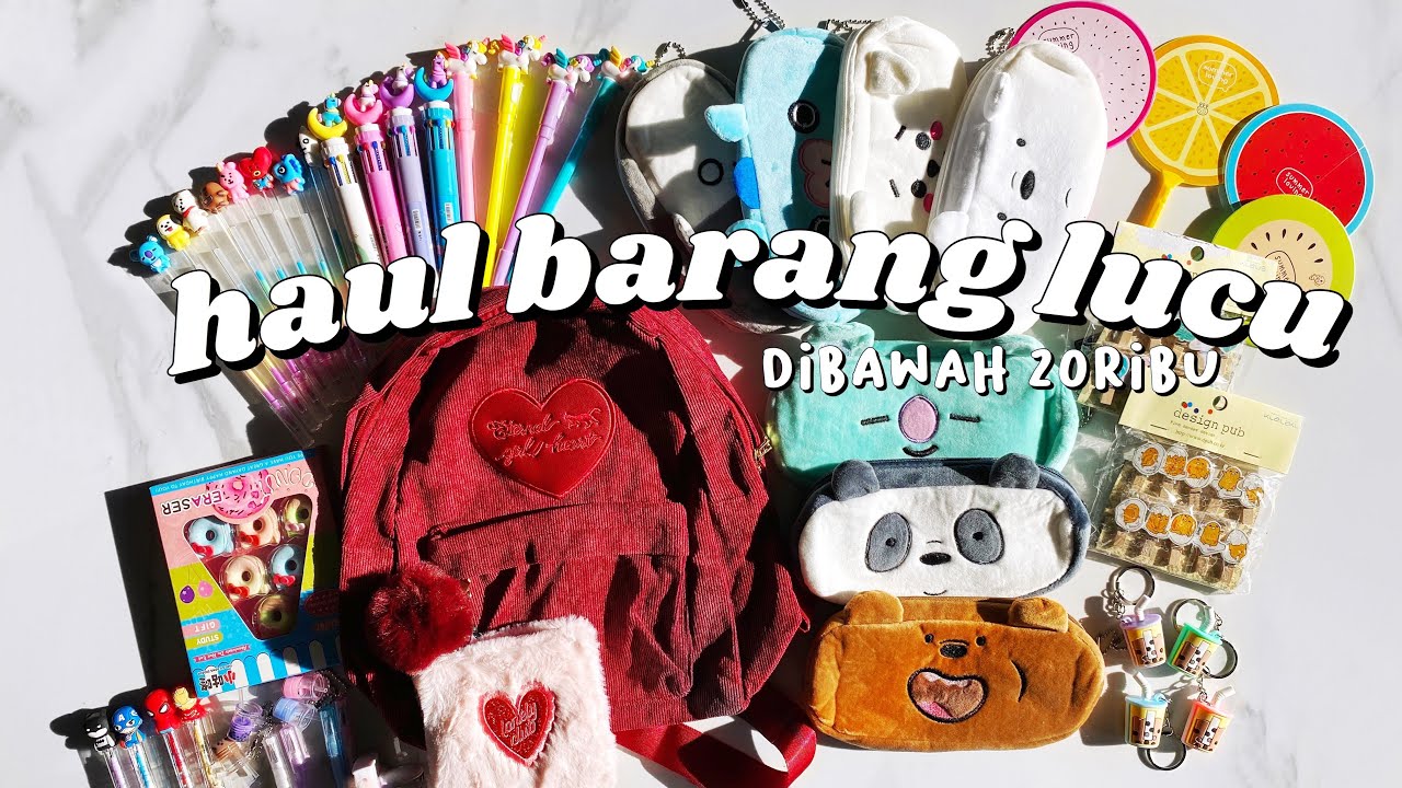 Shopee Haul Barang Lucu Dibawah 20 ribu?! (BT21, We Bare Bears, Gudetama)