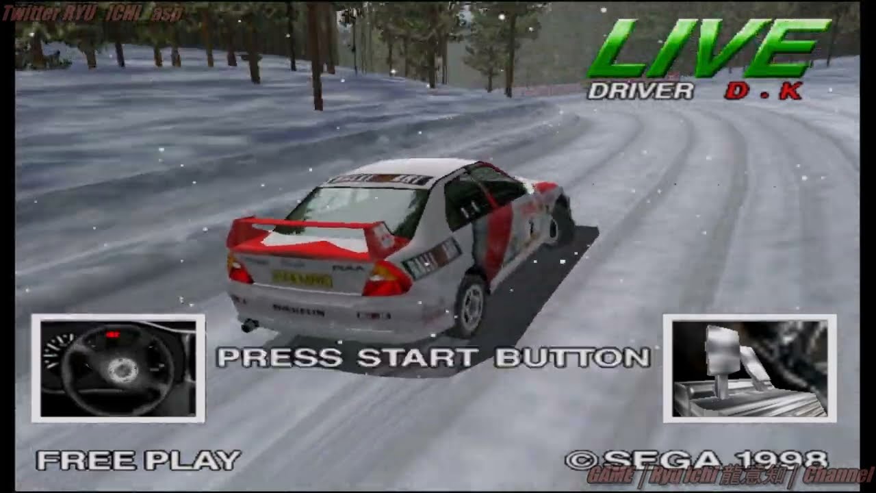 #SEGA 1998 「🏆LIVEシステム」で観る ”SEGA RALLY 2/セガラリー２” LANCER EVOLUTION V RS Live Link System