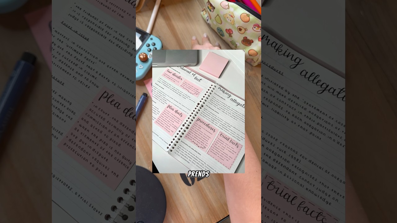 TUTO FICHE DE REVISION 🫶✨ aesthetic & rapide ! CHARLINE CHERRY&rsquo;S