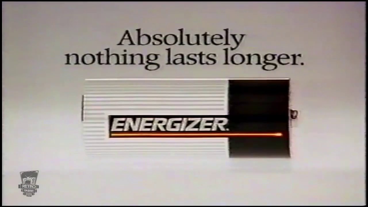 1990 Energizer Battery Commercial Vs. Copper Top (Duracell)