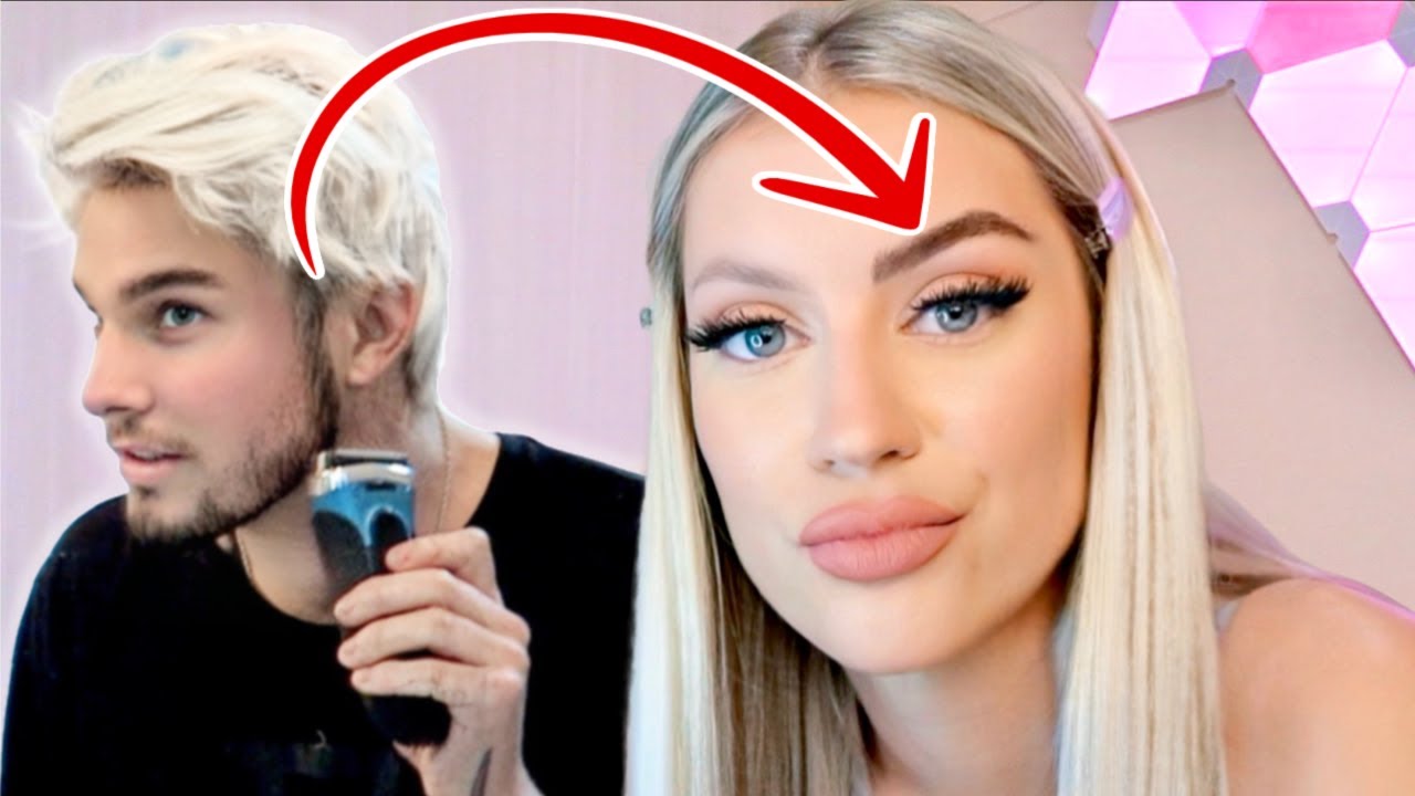 i shaved my boyfriends beard and glued it to my face... grwm hehe?!