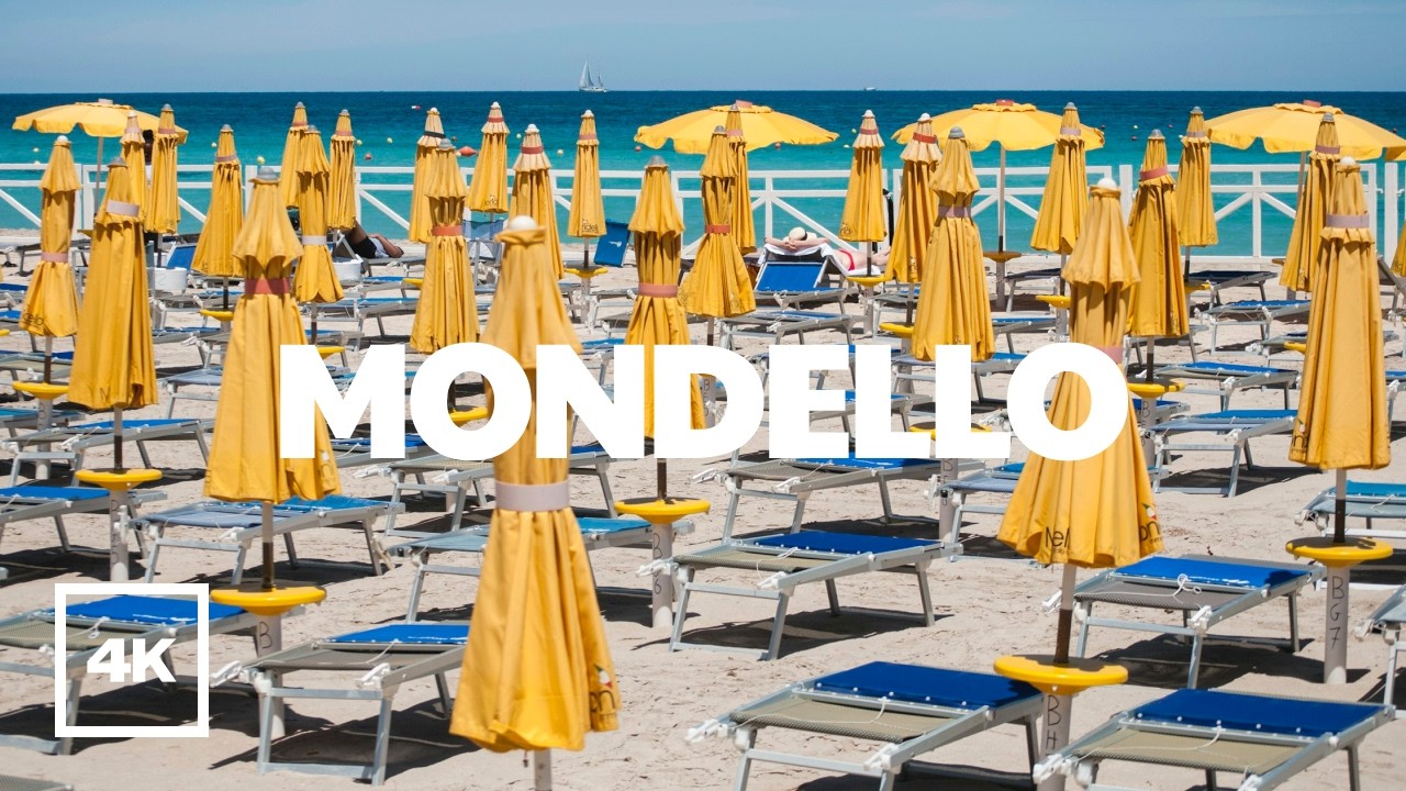 Mondello Beach, Italy 🇮🇹 | Stunning Sicilian Coast Walk in 4K | Crystal Waters & Summer Vibes