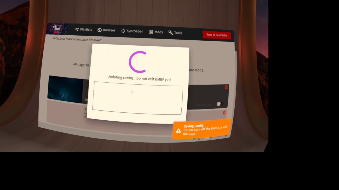 Download and install bmbf mods within headset(works with sidequest, just go to that website instead)