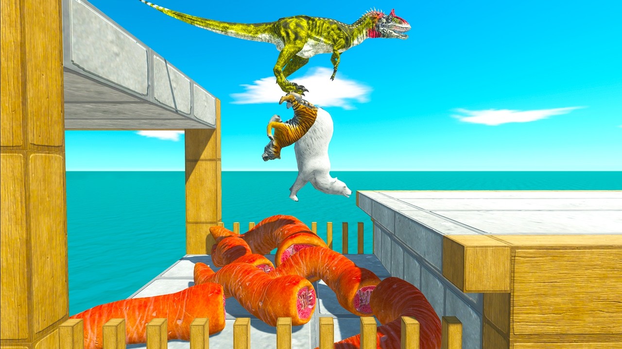 Jump Challenge | Dinosaurs, Animals, Fantasy, Infernals Win? - Animal Revolt Battle Simulator