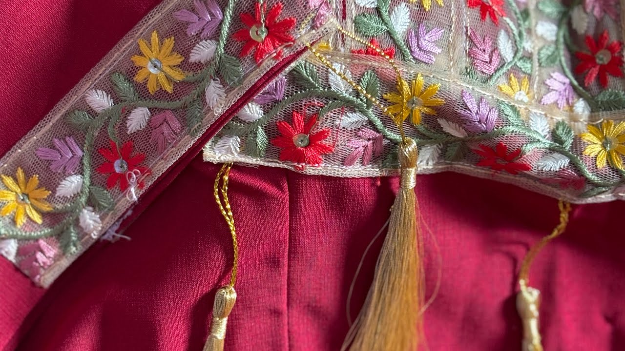 ارواحي تشوفي كفاش خيطت قندورة لزبونتي robe droite شابة بزاف للخريف بمترة ونص سفيفة