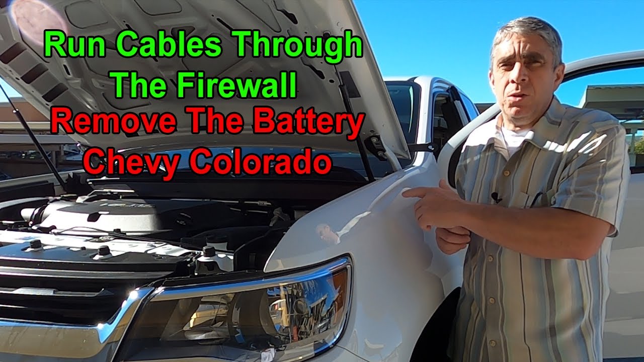 GMRS Antenna Chevy Colorado | Access the cab through the firewall | How to Remove the Battery