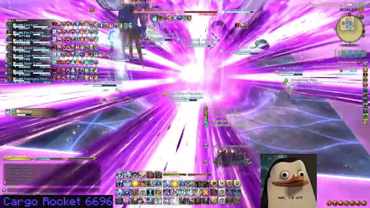 FFXIV - P12S P1 @ 6:10  Speedkill AST | Rank 1 | Blue Lock TA
