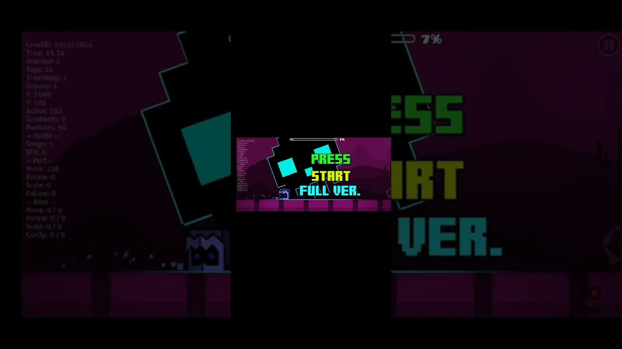 Jugando geomety dash 