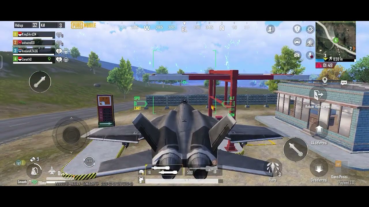 Menerbangkan jet ke 74 PUBG Tim EPIC (playlist) 