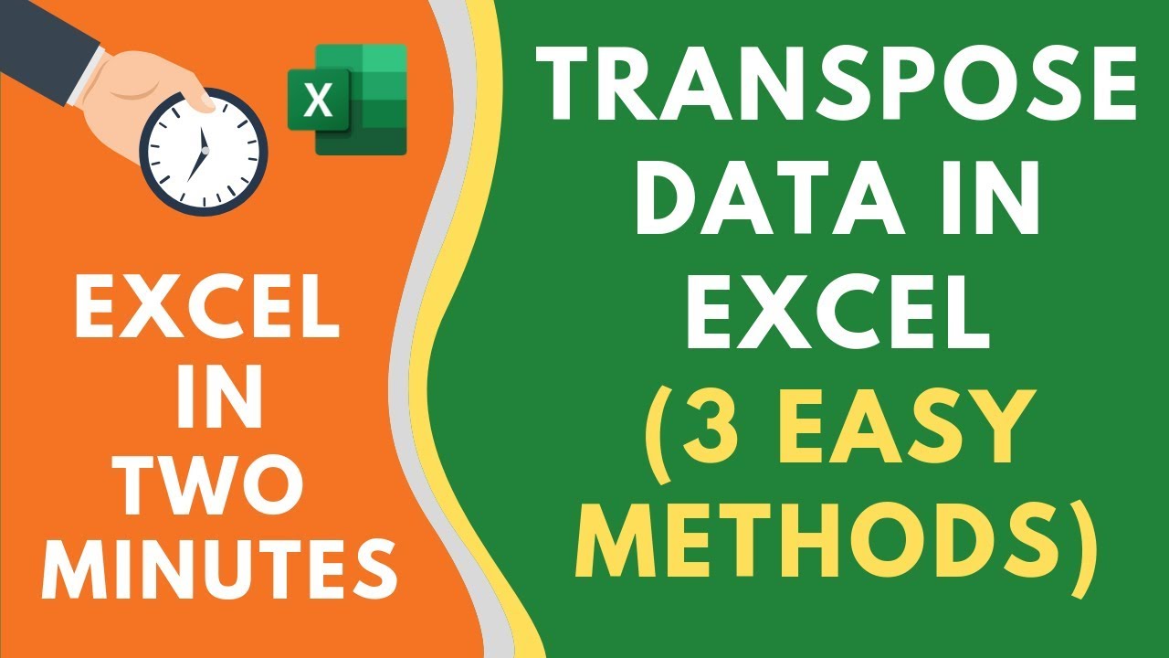 3 Simple Ways to TRANSPOSE Data in Excel [with & without Formula]