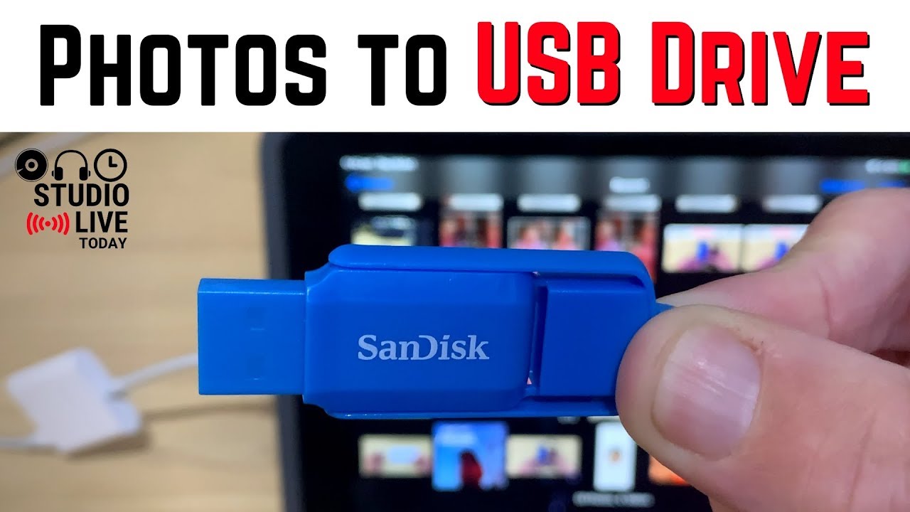 Экспорт фотографий на USB-накопитель с iPhone/iPad