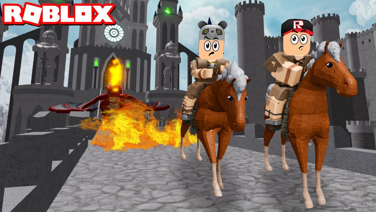 Ejderhalı Zindandan Kaçıyoruz!! - Panda ile Roblox Escape The Castle Of Robloxia Obby