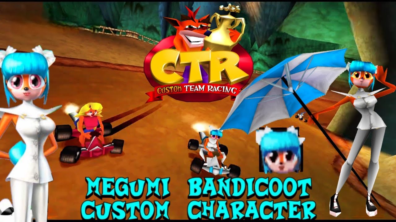 CTR Crash Team Racing: Megumi Bandicoot Custom Character Mod