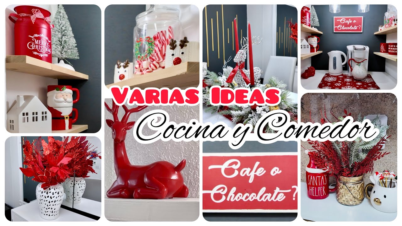 DECORACIONES NAVIDE&Ntilde;AS PARA MI COCINA // IDEAS MUY FACILES Y ECONOMICAS