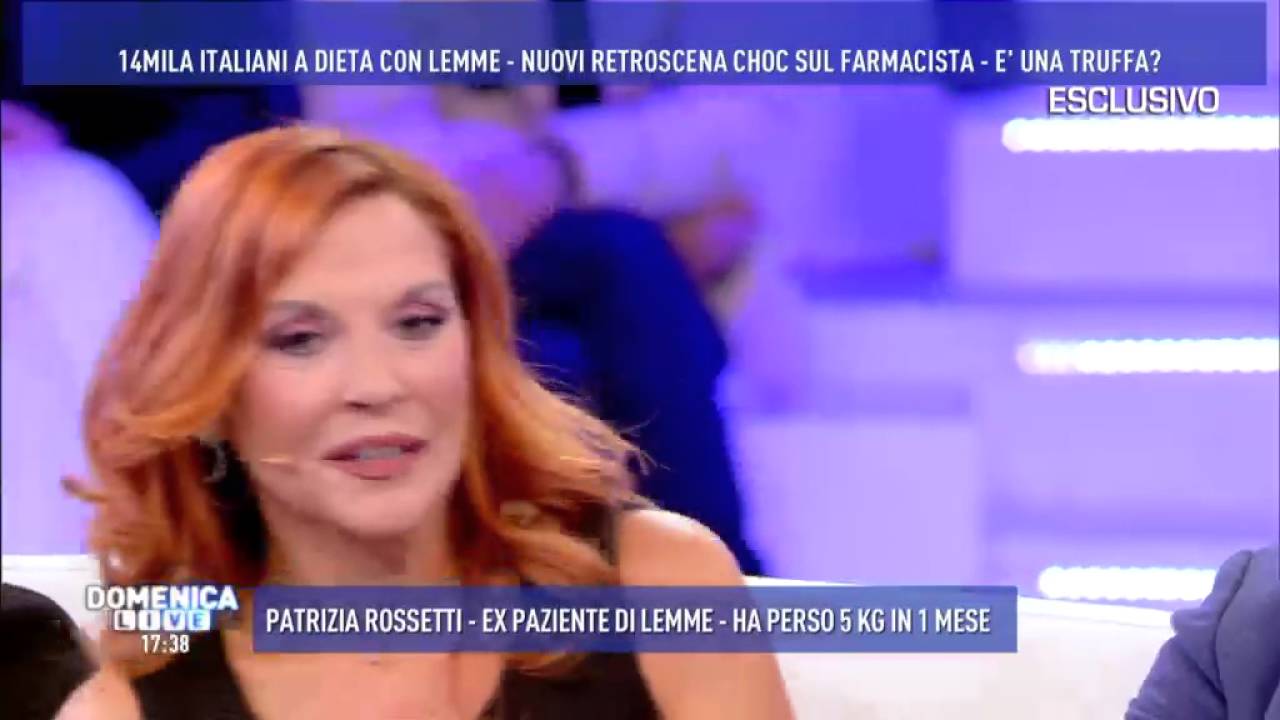 Patrizia Rossetti, ex paziente di LEMME. Ospite a DOMENICA LIVE