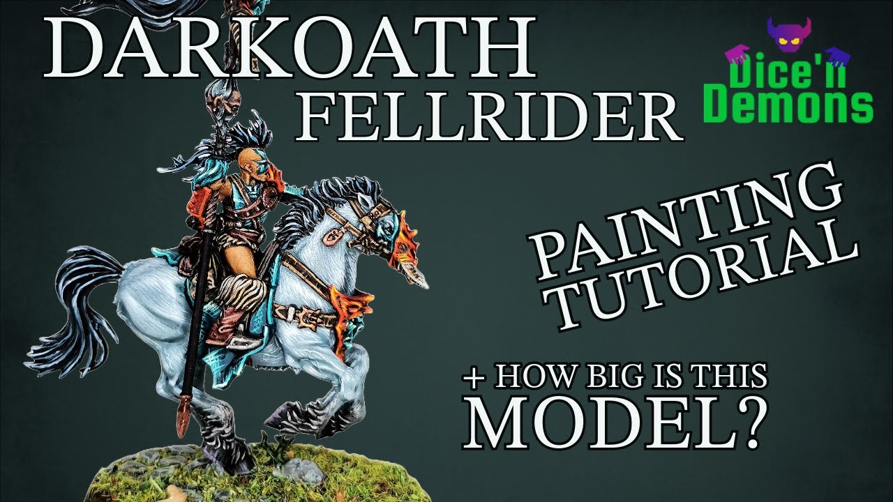 Painting a Darkoath Fellrider for Slaves to Darkness for Warhammer Age of Sigmar from Games Workshop
