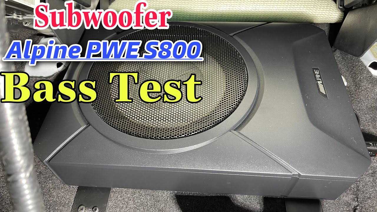 Subwoofer Alpine PWE S800 / Bass Test Fortuner