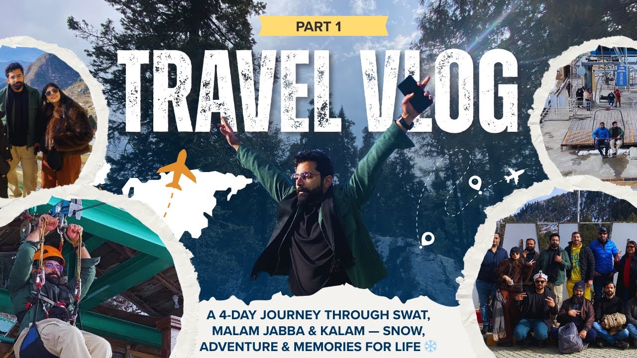 First Time Zipline & Chairlift in Malam Jabba | Swat Trip Vlog Part 1 | ImAmmaR