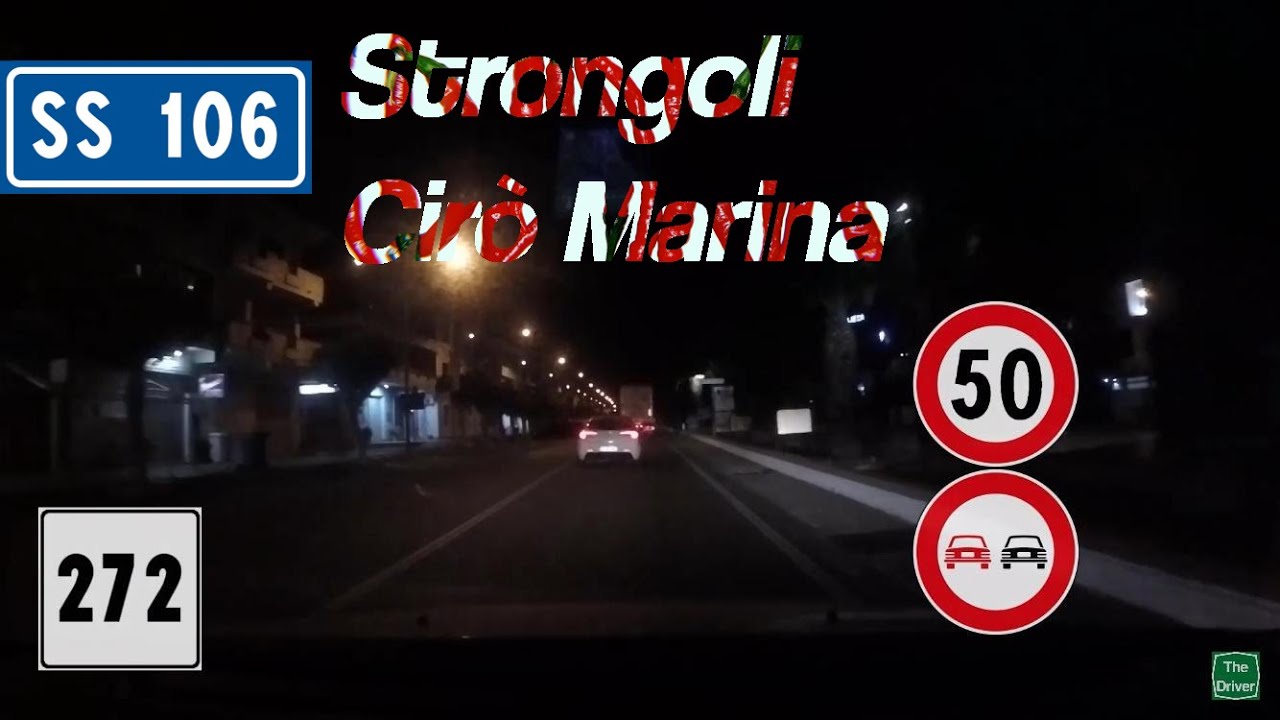 I - SS106 Jonica - Tratto Strongoli-Cirò Marina🌶