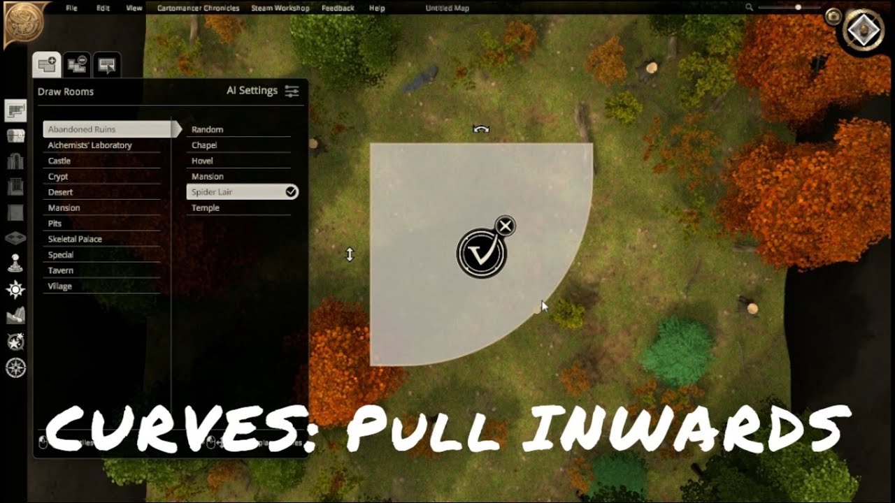Dungeon Alchemist MAGIC! Tips 1: SHAPING WALLS. A quick guide to making curves, diagonals + 'bites'.
