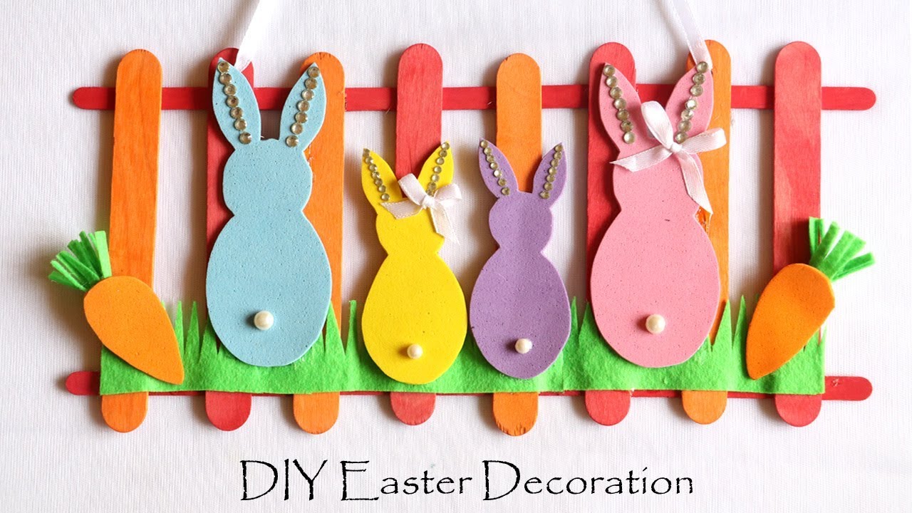 DIY Easter Decorations | Easy Spring Room Decor Ideas | Door/ Wall Hanging Easter Bunny