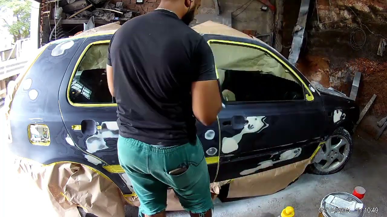banho de tinta no golf mk3 part1(primer)