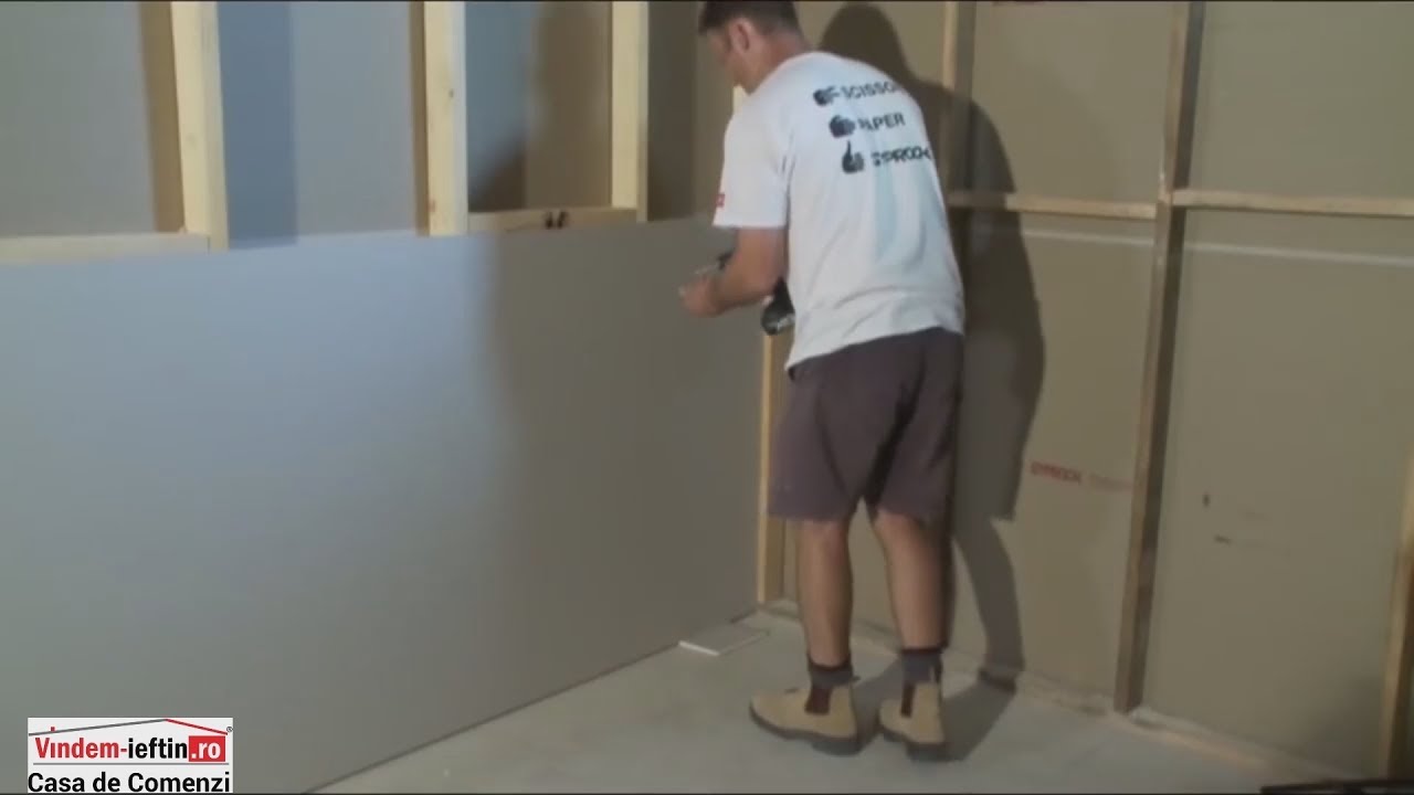Asa se monteaza placile de Rigips Carton