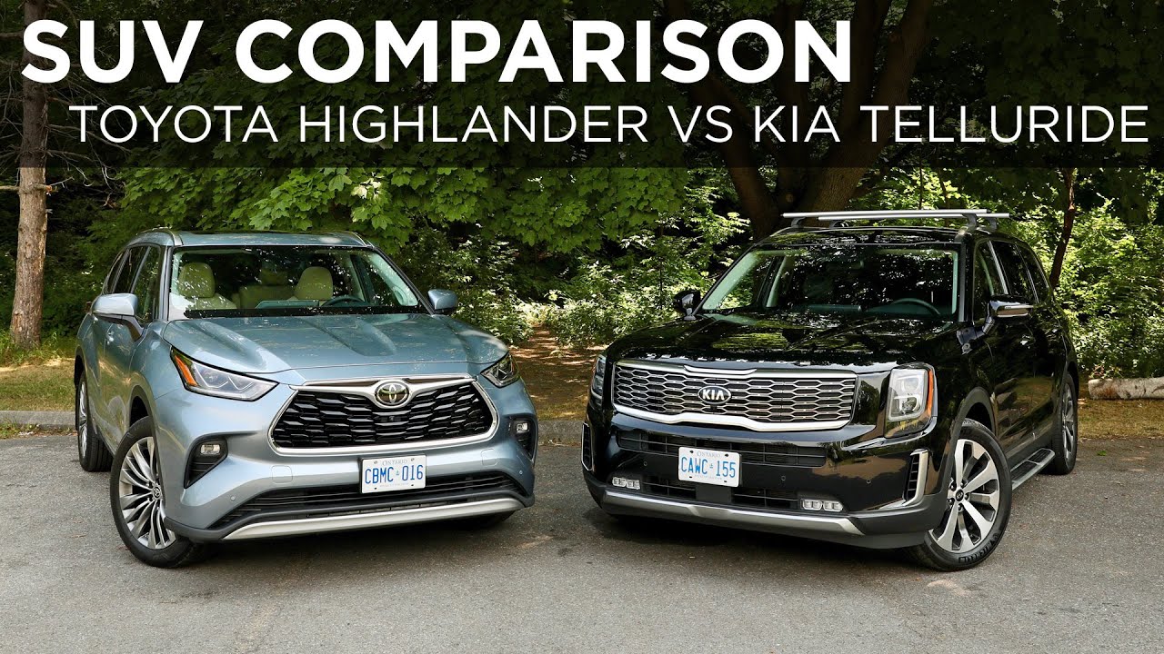 2020 Toyota Highlander vs 2020 Kia Telluride | SUV Comparison | Driving.ca